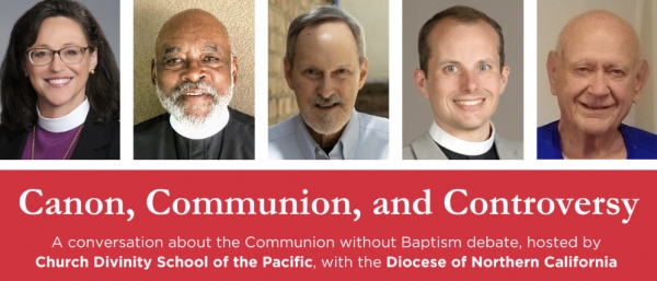 Monday, Oct. 9, 4:00-6:00 pm: Stephen, Bishop Megan, Jim Richardson Participate in a Panel on Baptism and Communion