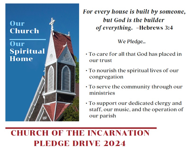 2024 PLEDGE DRIVE Church of the Incarnation
