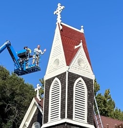 The church has been painted!
